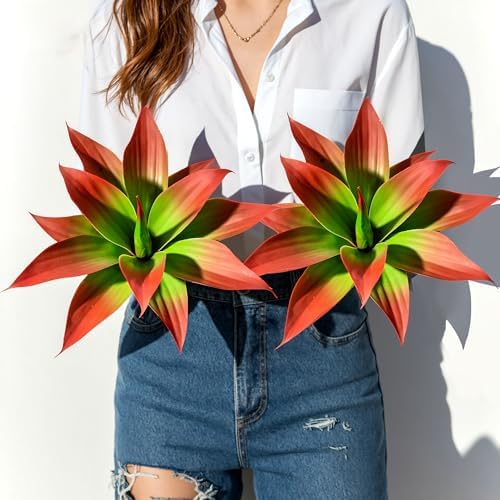 Festive Artificial Agave Resistant Succulents Home Decor Selection