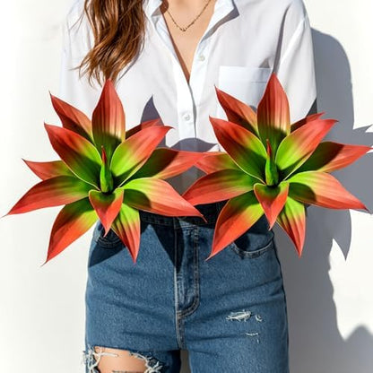 Festive Artificial Agave Resistant Succulents Home Decor Selection