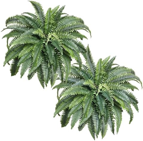 Classic Artificial Boston Ferns Rust Home Decor Kit