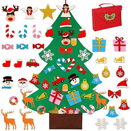 Rustic Diy Felt Glitter Christmas Holiday Decor Bundle
