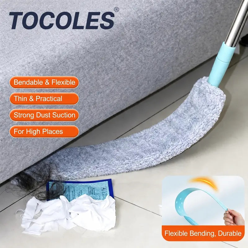 Replacement Gap Duster for Home Corners - Durable Flexible Microfiber Brush for Under Furniture