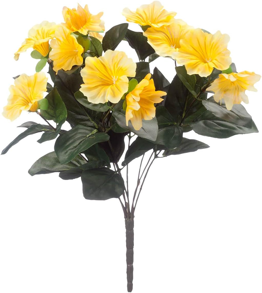 Festive Oakridge Petunia Bush White Outdoor Decor Accent