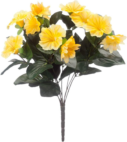 Festive Oakridge Petunia Bush White Outdoor Decor Accent