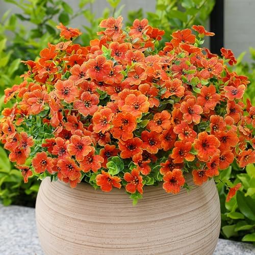 Deluxe Bundles Orange Chrysanthemum UV Home Decor Arrangement