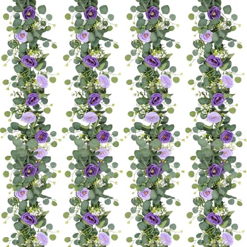 Realistic Artificial Eucalyptus Garland Style Outdoor Decor Selection