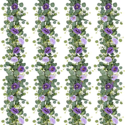 Realistic Artificial Eucalyptus Garland Style Outdoor Decor Selection
