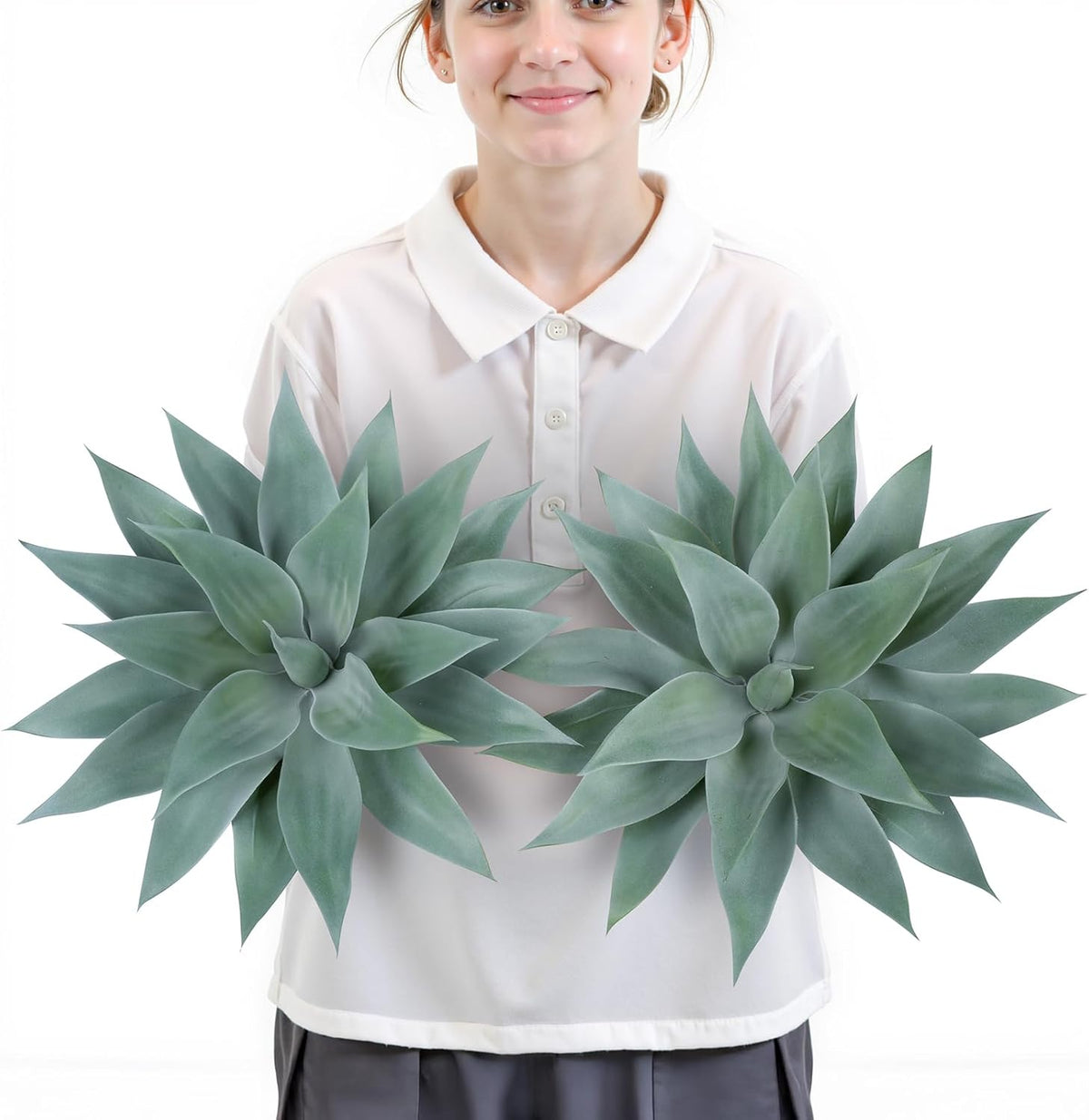 Botanical Artificial Blue Agave Plant Home Decor Arrangement