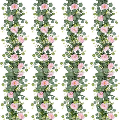 Realistic Artificial Eucalyptus Garland Style Outdoor Decor Selection