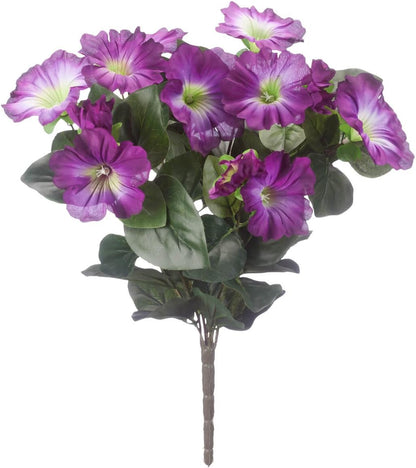 Festive Oakridge Petunia Bush White Outdoor Decor Accent