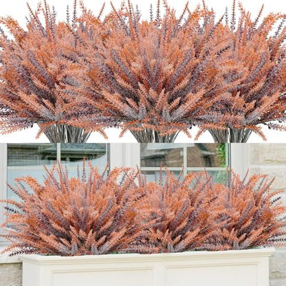 Stylish Bundles Artificial Lavender Resistant Outdoor Decor Selection