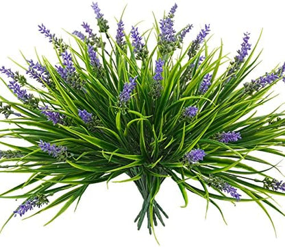 Stylish Bundles Artificial Lavender Resistant Outdoor Decor Selection
