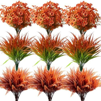 Lush Artificial Resistant Greenery UV Outdoor Decor Collection