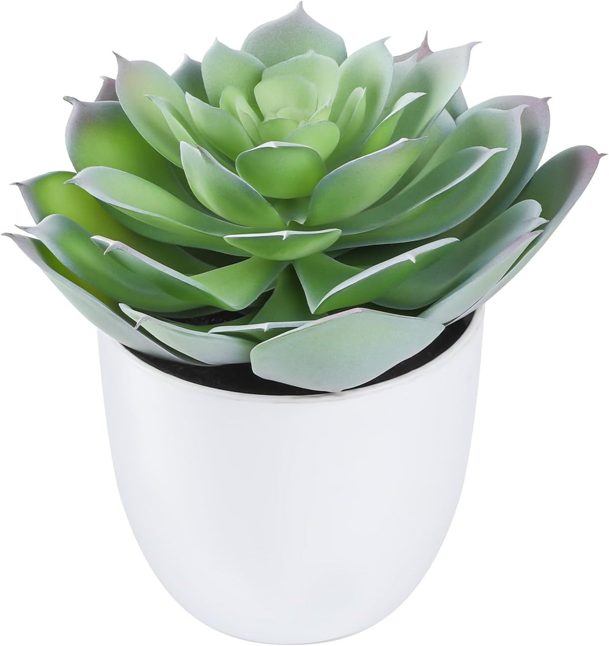 3 Pack Life-Like Potted Fake Plant, Artificial Plants Indoor, Artificial Frost-Hung Green Plants, Eco-Friendly Gray Pot, No Need for Maintenance，Ideal Decor for Home and Office