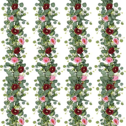 Realistic Artificial Eucalyptus Garland Style Outdoor Decor Selection