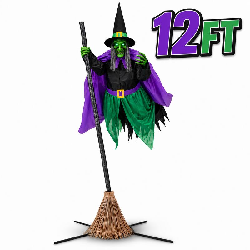 2-Packs Halloween Aesthetic Horror Lighted Ghost Decor Set, 5Ft Wind-Resistant Outdoor Party Decoration