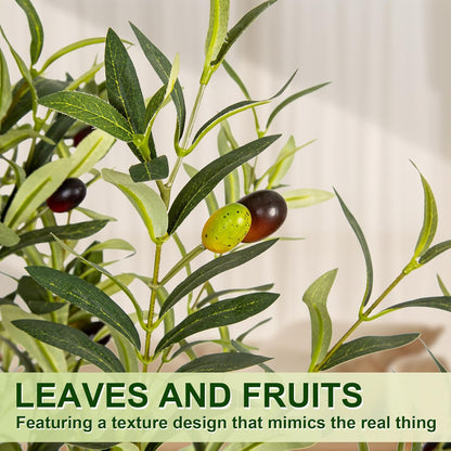 Seasonal Artificial Olive Silk Plant Home Decor Selection