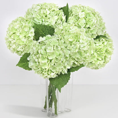 Yastouay 3 Pcs Real Touch Hydrangea Artificial Flowers, 21" White Full Faux Hydrangea Flowers Latex Fake Flowers for Home Decor Party Floral Arrangements Wedding Bouquets Centerpieces Outdoor Decor