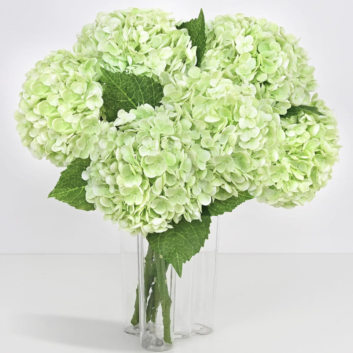 Yastouay 3 Pcs Real Touch Hydrangea Artificial Flowers, 21" White Full Faux Hydrangea Flowers Latex Fake Flowers for Home Decor Party Floral Arrangements Wedding Bouquets Centerpieces Outdoor Decor