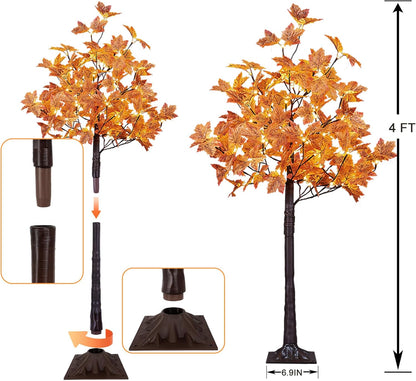 Botanical Artificial Illuminated Maple Led Home Decor Selection