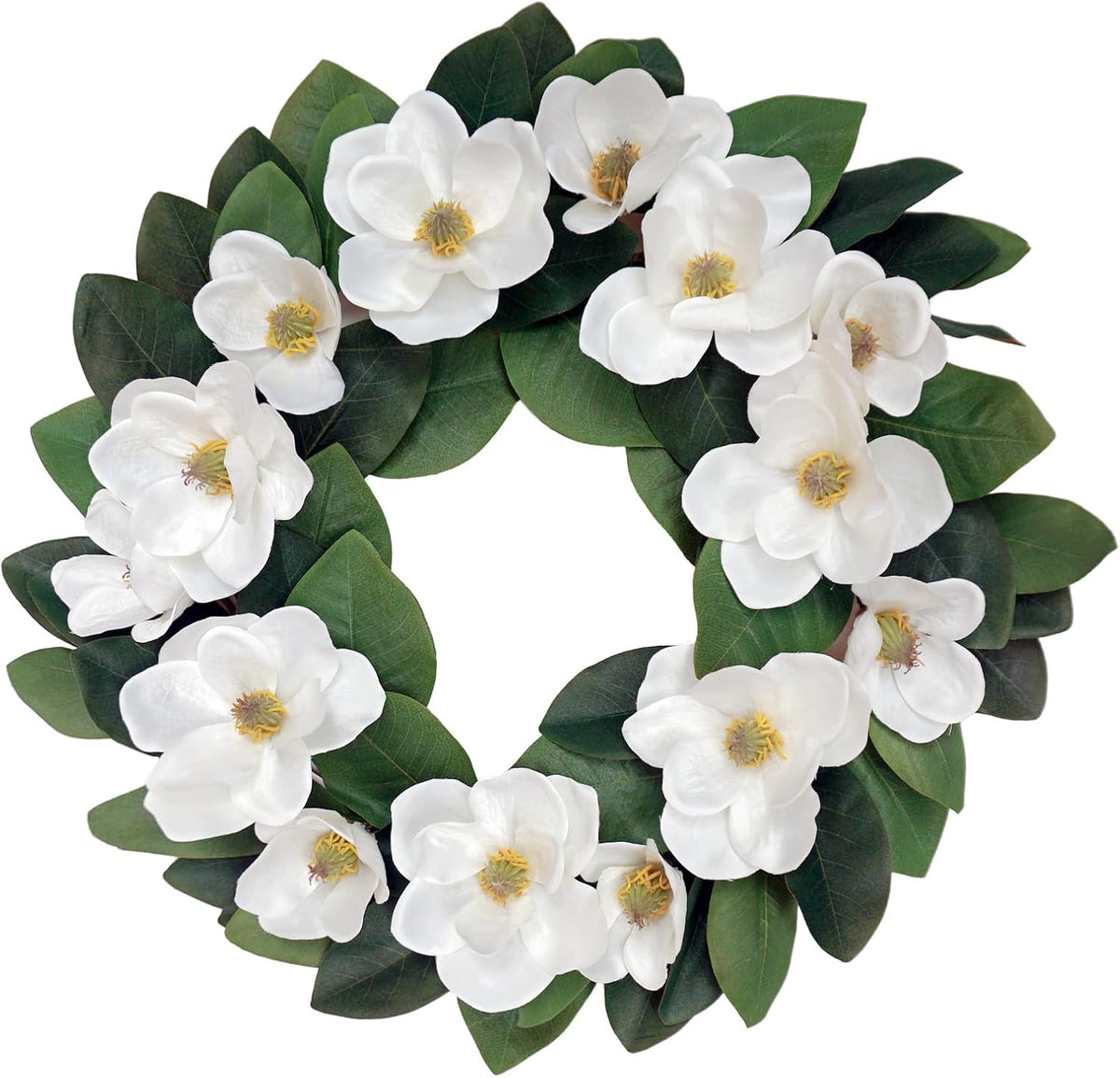 18 Inch Blue Faux Hydrangea Half Wreath, Spring Summer Year-Round Floral Wreaths Decor, Romantic Blooming Accent for Front Door, Porch, Living Room, Bedroom, Wall, Wedding Decorations