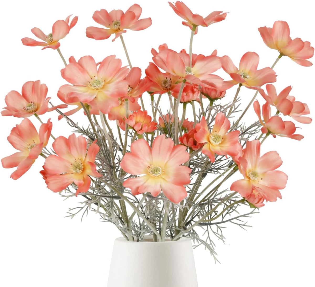 6 Pcs Cosmos Silk Flowers 24" Wild Flowers Artificial Fake Flowers Arrangement for Wedding Party Kitchens Home Decoration (Burgundy)