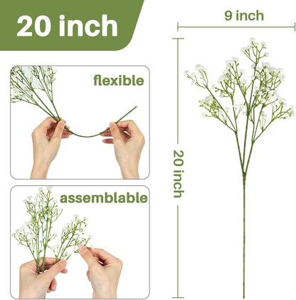 Decorative Artificial Gypsophila Baby Breath Indoor Decor Statement