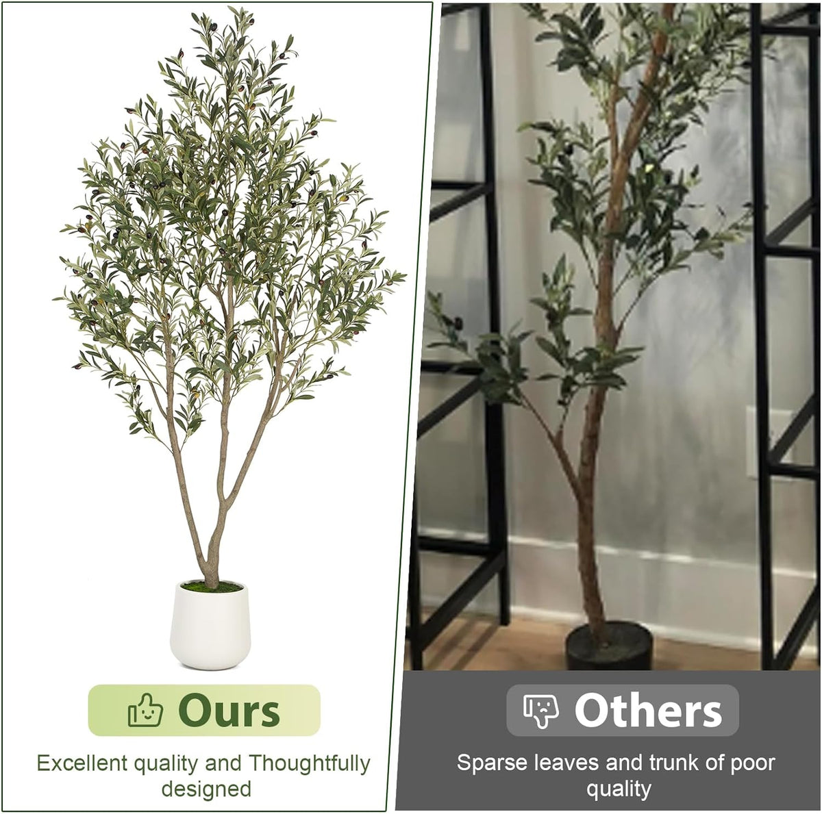 Seasonal Artificial Olive Silk Plant Home Decor Selection