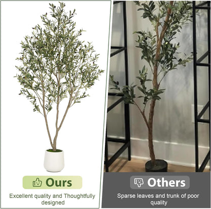 Seasonal Artificial Olive Silk Plant Home Decor Selection