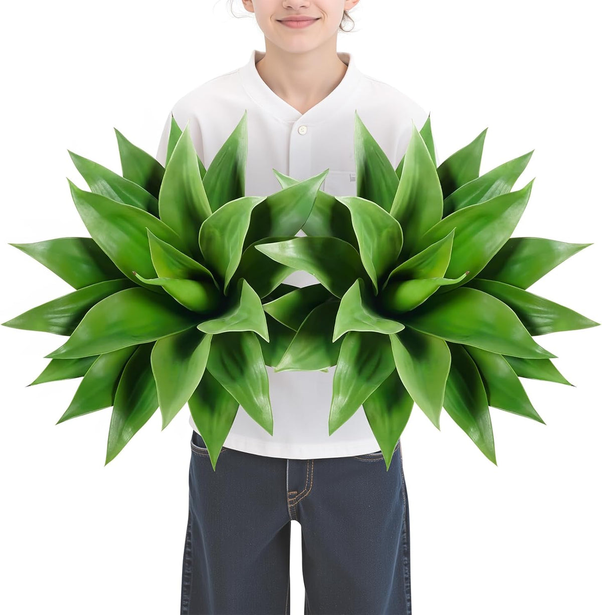 Botanical Artificial Blue Agave Plant Home Decor Arrangement
