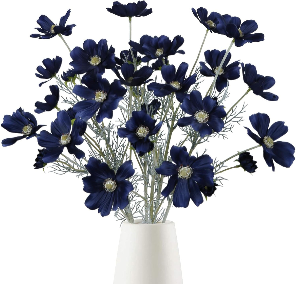 6 Pcs Cosmos Silk Flowers 24" Wild Flowers Artificial Fake Flowers Arrangement for Wedding Party Kitchens Home Decoration (Burgundy)