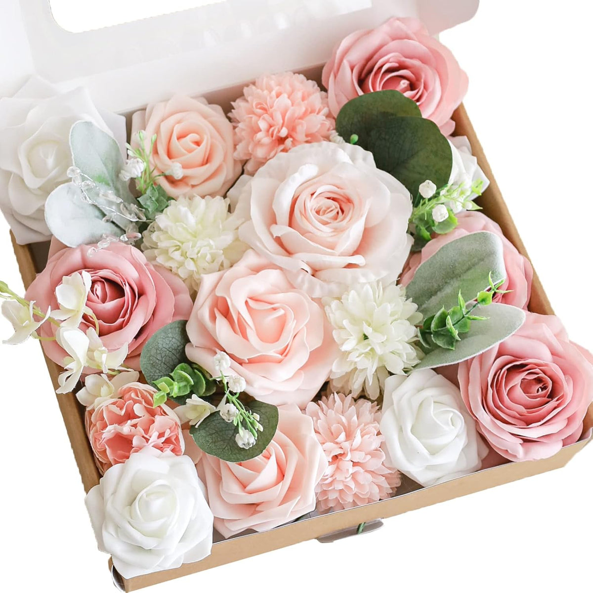 Lookein Artificial Flowers for DIY Wedding Decoration Bridal Bouquet Table Centerpieces Flower Garland Arch Flower Decoration Home Decor, Rustic Terracotta