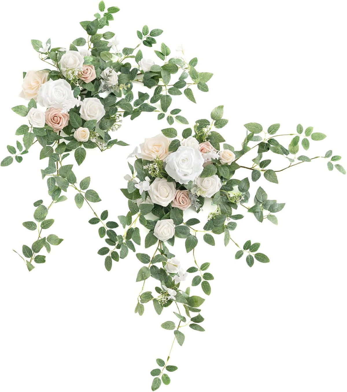 Handmade Wedding Floral Garland Silk Roses Arch Decor