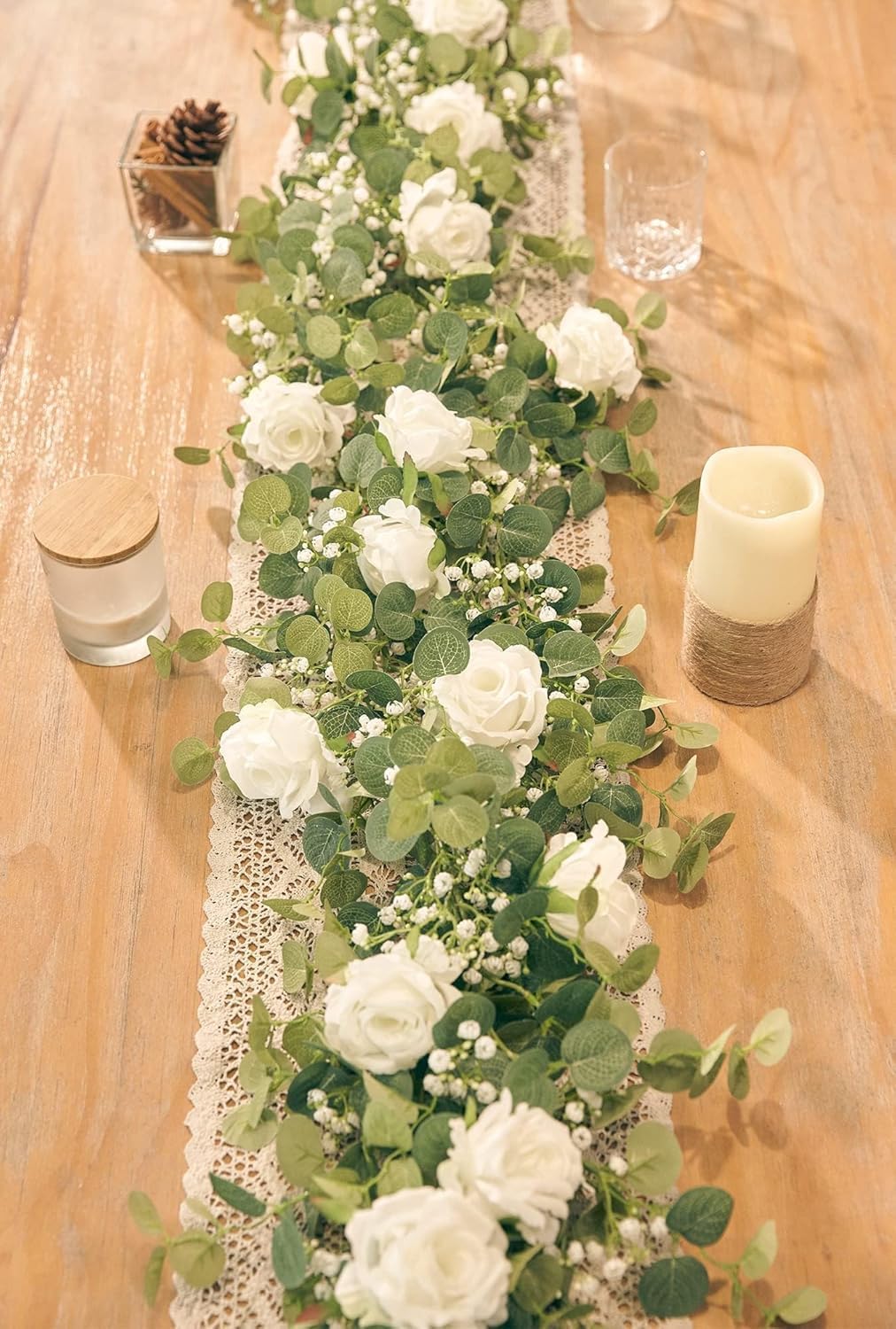 Artificial Eucalyptus Floral Garland Spring Home Decor