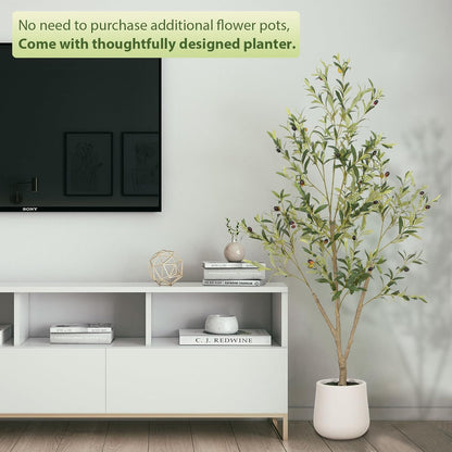 Seasonal Artificial Olive Silk Plant Home Decor Selection