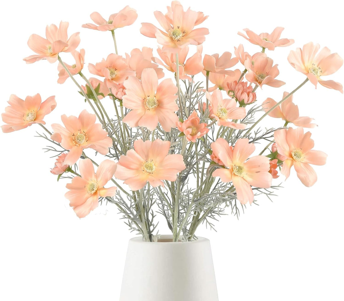 6 Pcs Cosmos Silk Flowers 24" Wild Flowers Artificial Fake Flowers Arrangement for Wedding Party Kitchens Home Decoration (Burgundy)