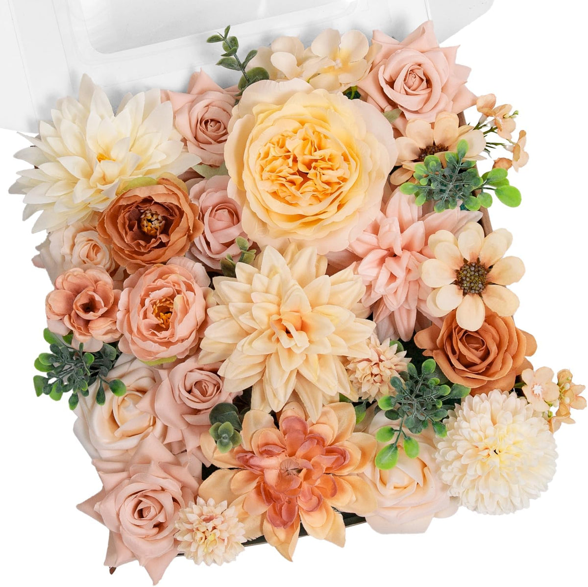 Rustic Artificial Multi Flower Mixed Indoor Decor Selection