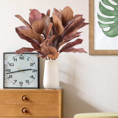 Natural Artificial Autumn Magnolia Branches Indoor Decor Bundle