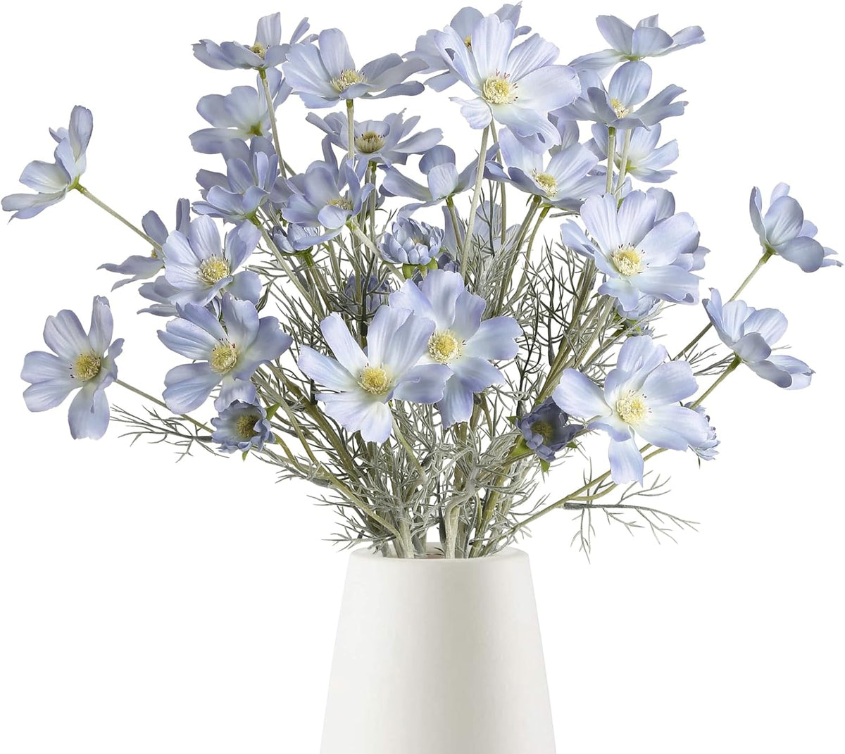 6 Pcs Cosmos Silk Flowers 24" Wild Flowers Artificial Fake Flowers Arrangement for Wedding Party Kitchens Home Decoration (Burgundy)