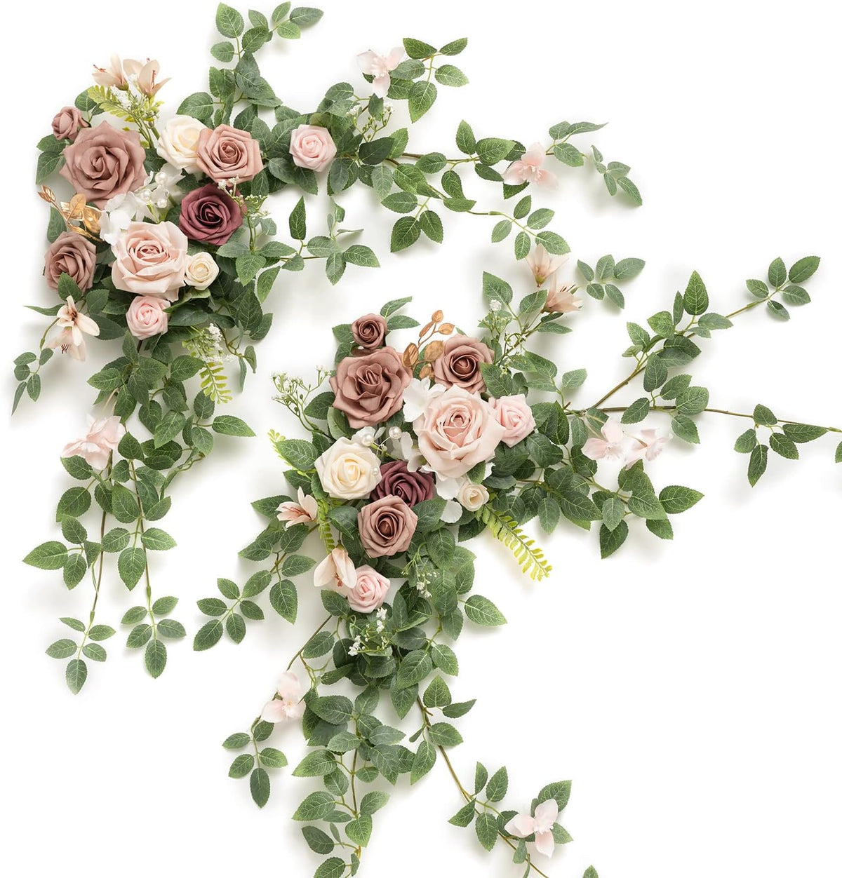 Handmade Wedding Floral Garland Silk Roses Arch Decor