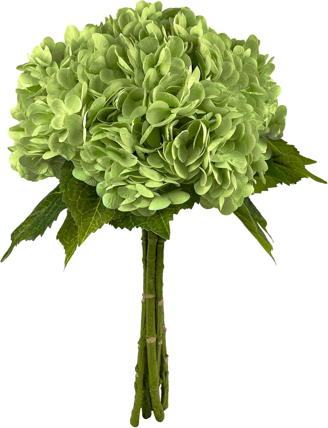 Tafren💐 21In Pink Artificial Hydrangea Flowers 5 Pcs Real Touch 3D Print Latex Flowers for Wedding Centerpieces Bouquets DIY Floral Decor Home Decoration with Stems