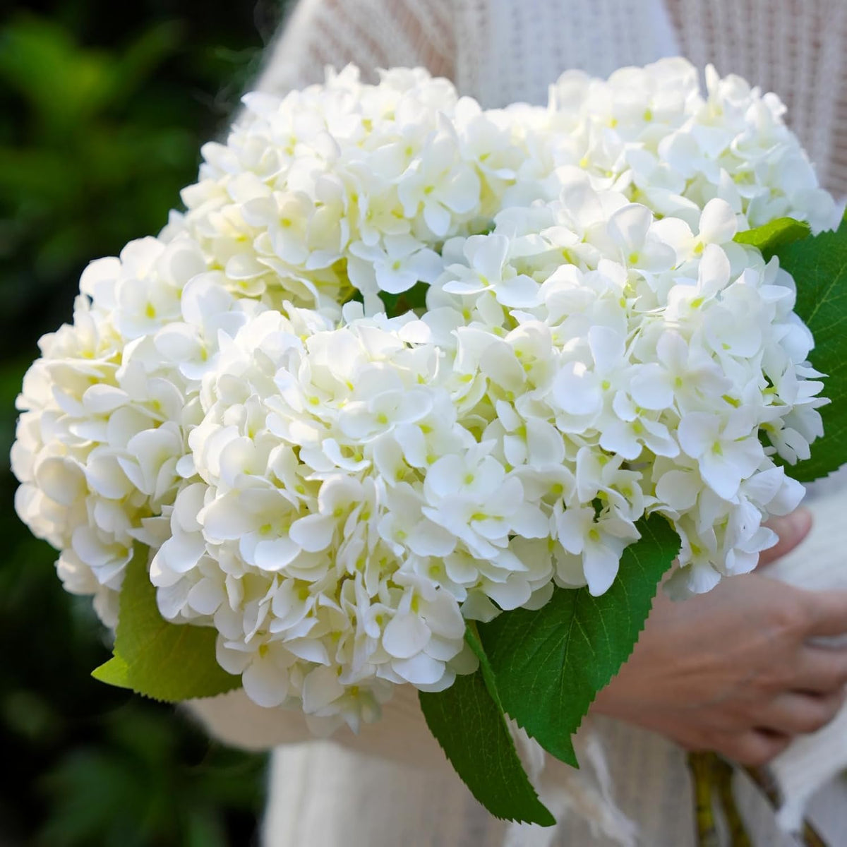 5 Pcs Hydrangea Artificial Flowers, Faux Silk Hydrangea Flores with Stems, Fake Flowers for Valentine Wedding Bouquet Kitchen Home Office Party Tables Vase Outdoor Decor (Pink, 18.5 Inches)