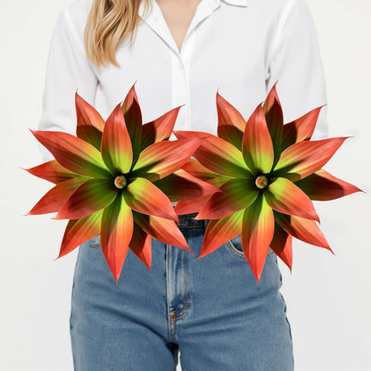 Artificial Agave Plants, Large UV Resistant Fake Agave Planters for Indoor and Outdoor Decorating Tropical Plant Succulents Greenery Indoor Decor (2 Pack, 22" Red)