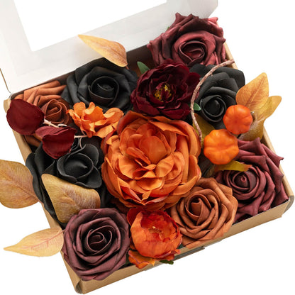 Refined Teal Burnt Orange Silk Home Decor Bundle