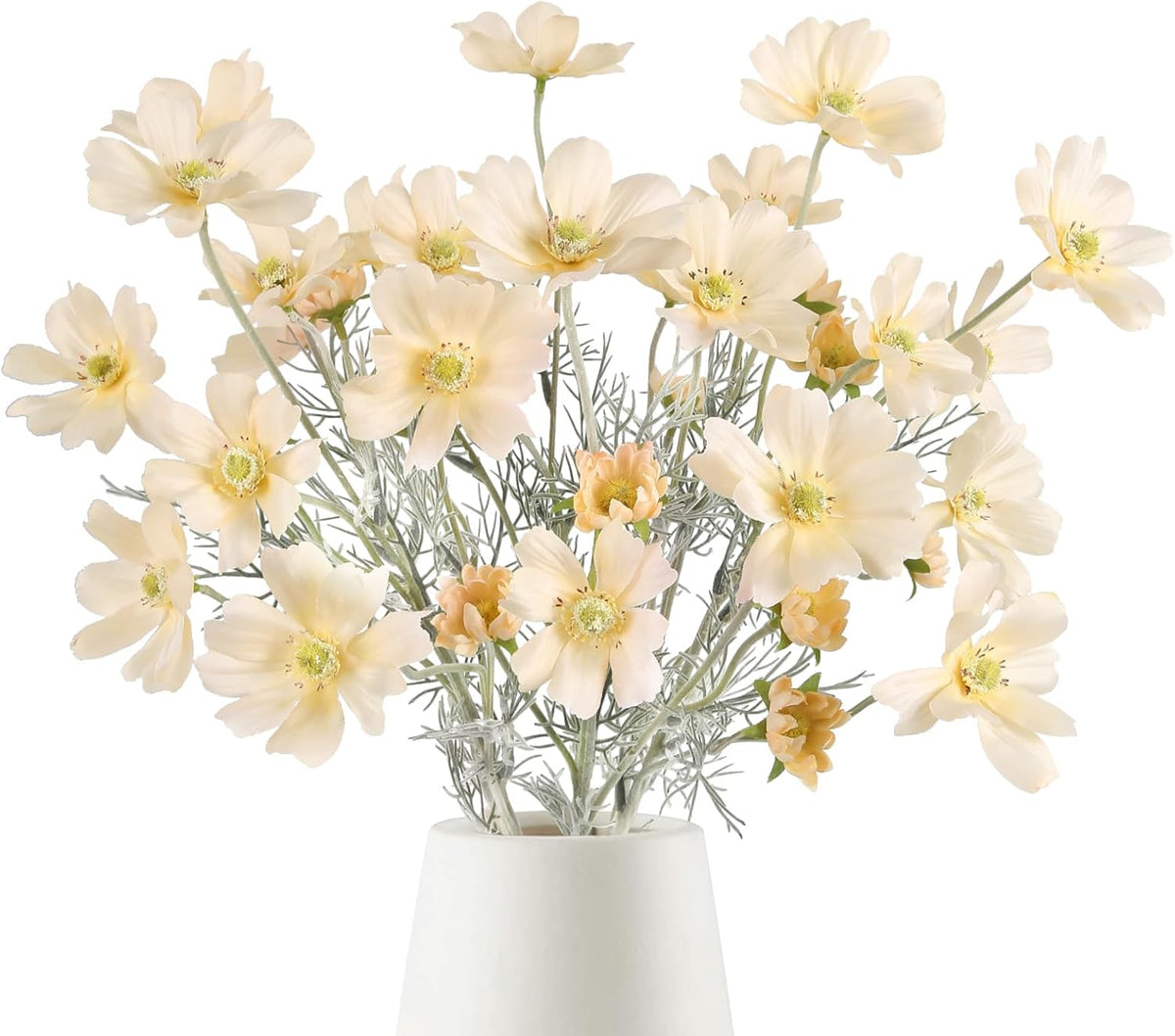 6 Pcs Cosmos Silk Flowers 24" Wild Flowers Artificial Fake Flowers Arrangement for Wedding Party Kitchens Home Decoration (Burgundy)