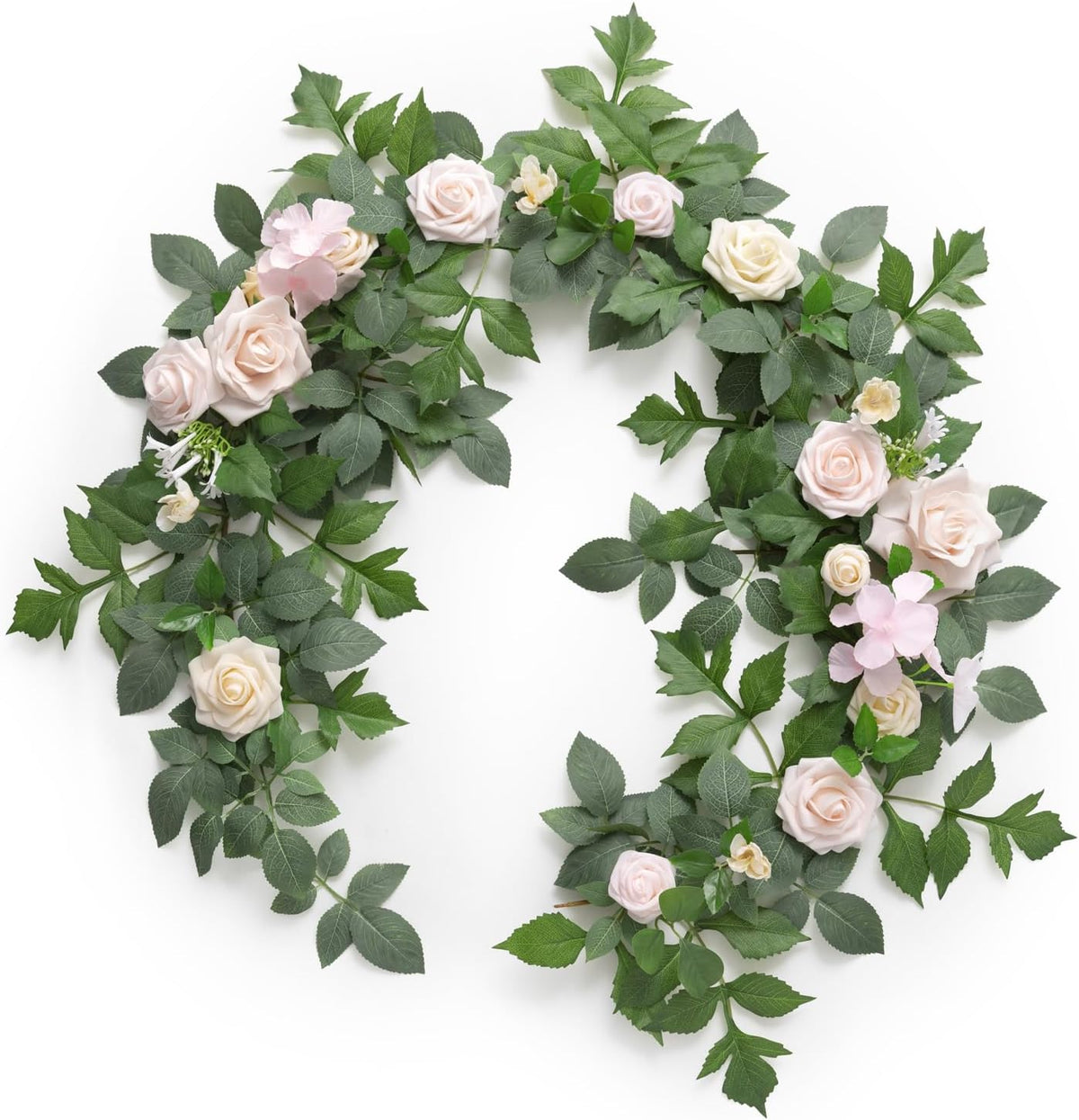 Seasonal Black Burgundy Rose Garland Home Decor Kit