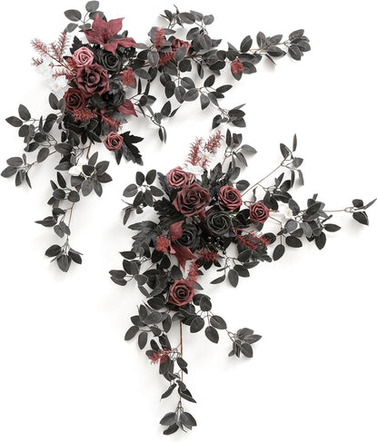 Handmade Wedding Floral Garland Silk Roses Arch Decor