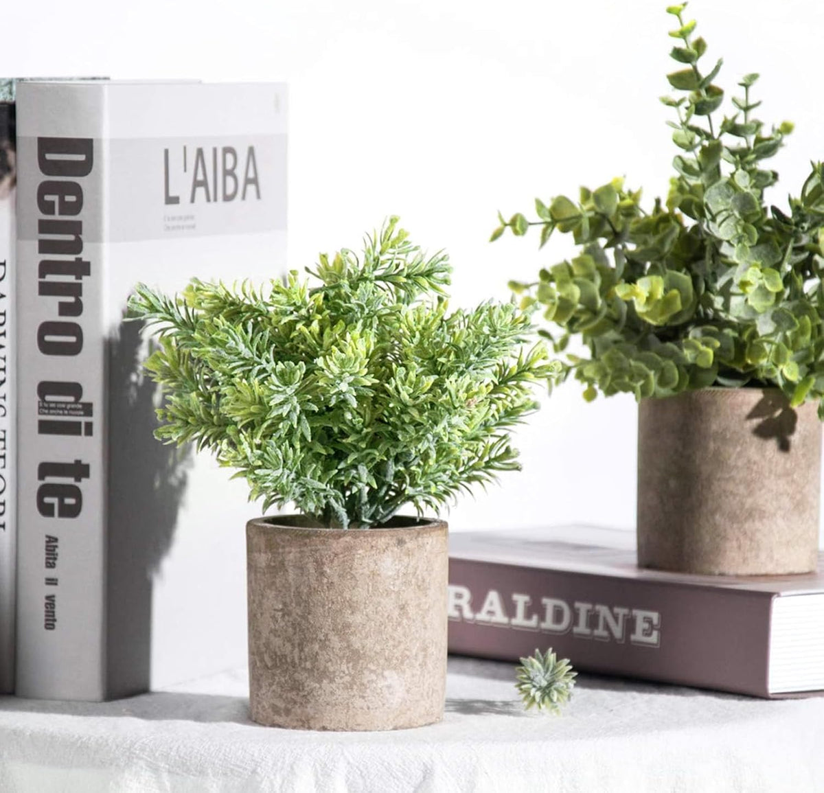 Timeless Mini Potted Artificial Small Home Decor Series
