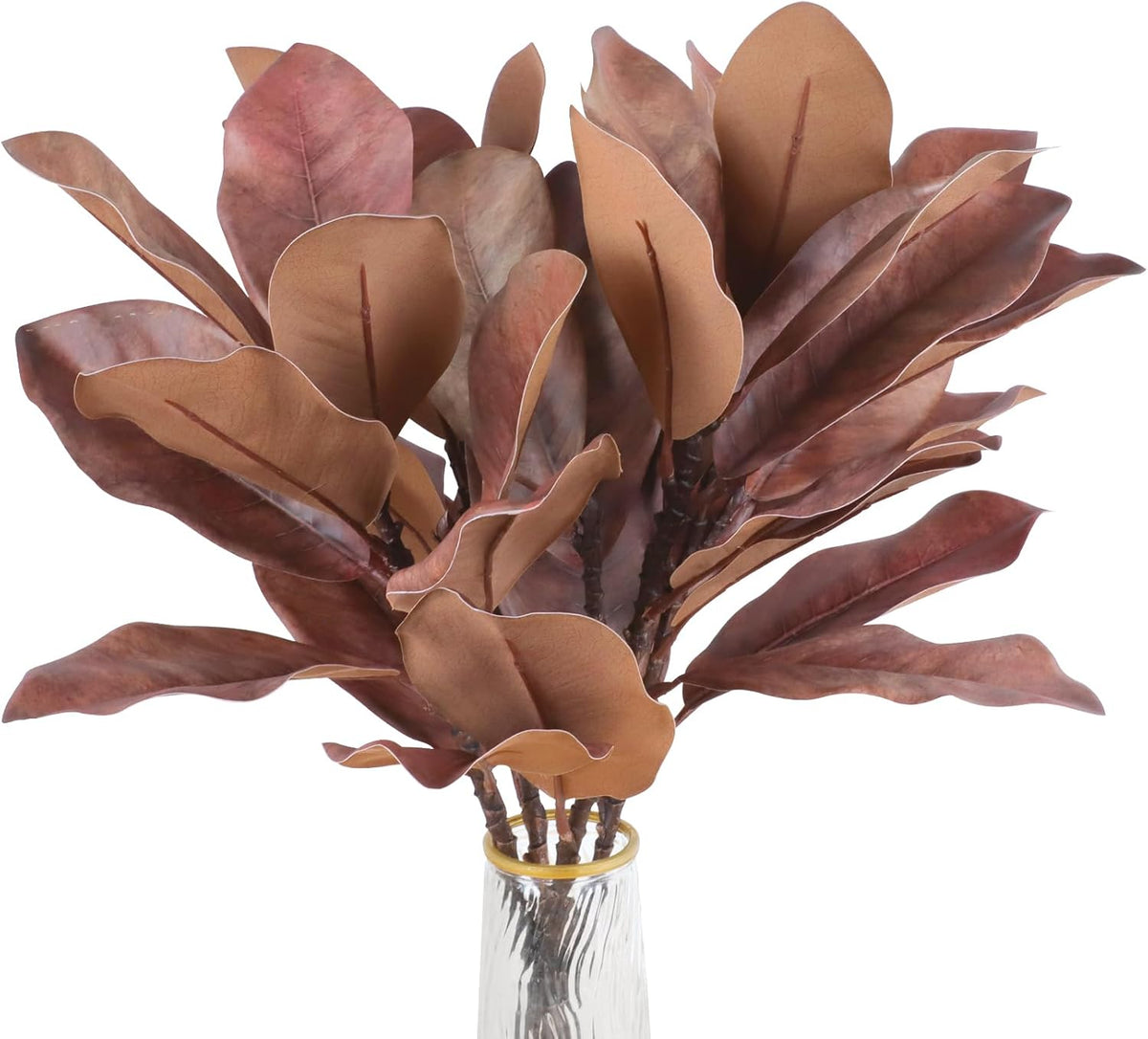 Natural Artificial Autumn Magnolia Branches Indoor Decor Bundle