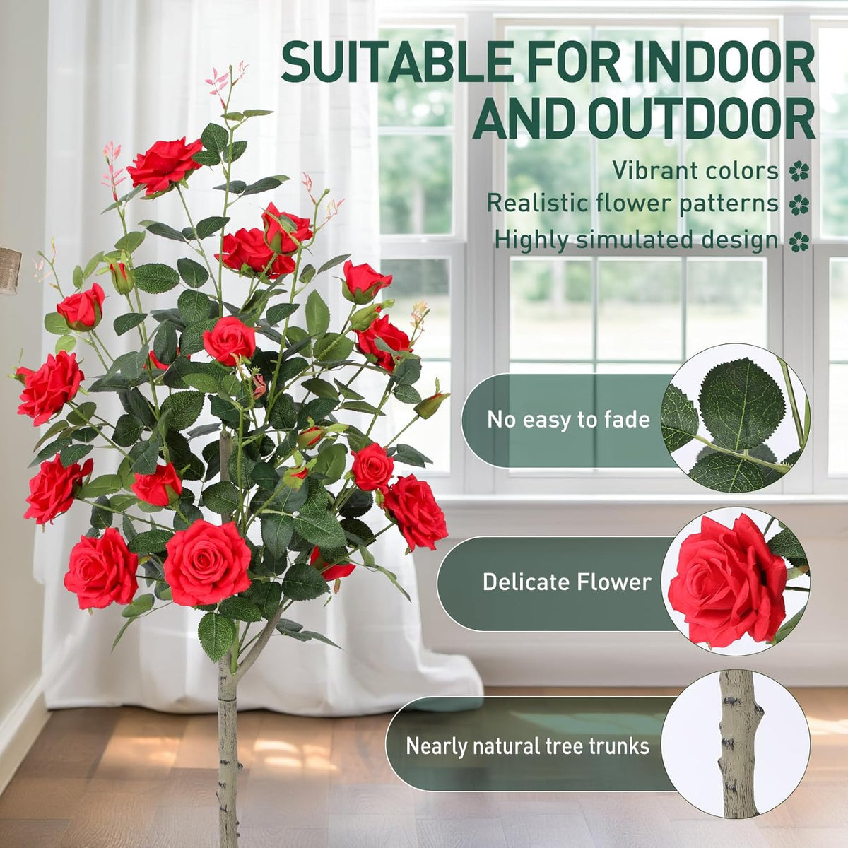 Serene Artificial Rose Silk Floral Home Decor Set