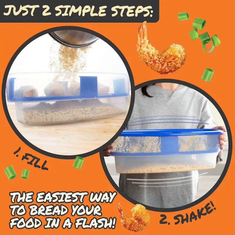XL All-in-One Mess Free Breading Station Tool - Original Batter Bowl for Easy Cooking